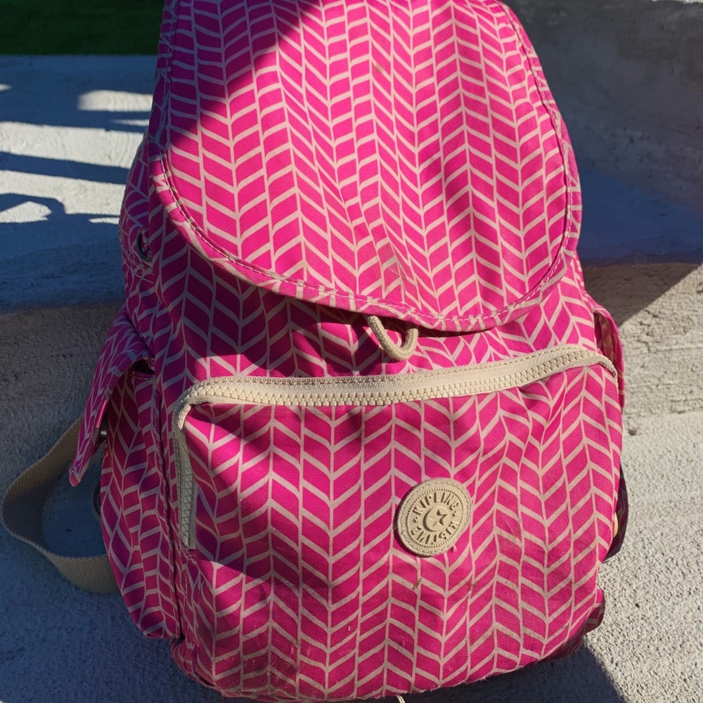 Kipling pink backpack